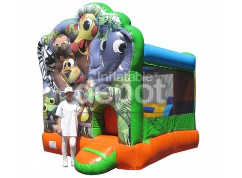 Bouncer with Slide Jungle